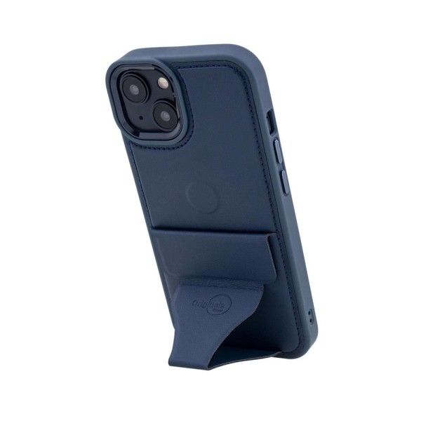Encontraproduto.com.br - Capa iPhone 14 com Porta Cartão e Suporte, Linha Sampa, iPlace, Azul Marinho
