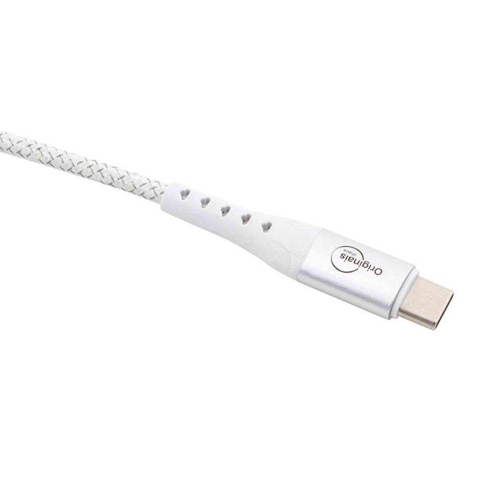Encontraproduto.com.br - Cabo USB-C para USB-C, 10Gbps, 100W, Linha Sampa, iPlace, 1,2m, Branco