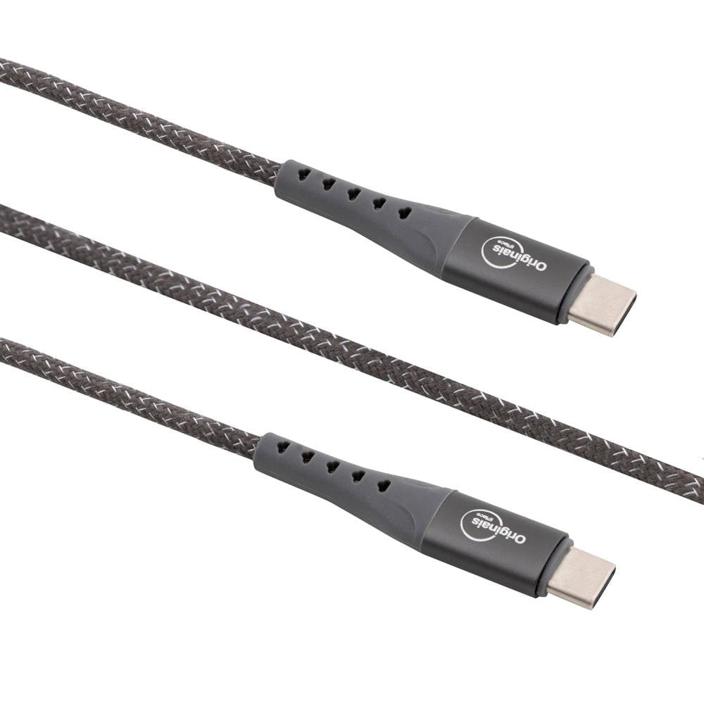 Encontraproduto.com.br - Cabo USB-C para USB-C, 100W, iPlace, 1,2m, Cinza