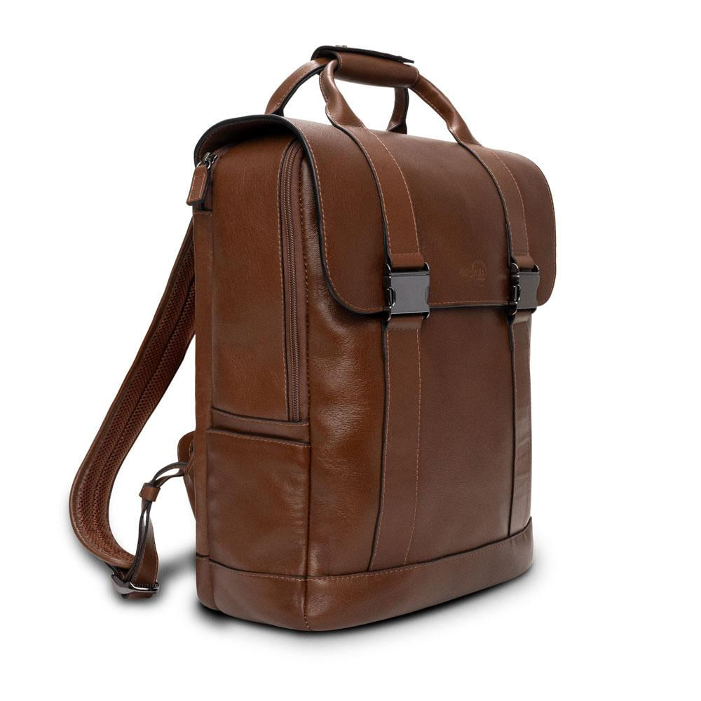 Encontraproduto.com.br - Mochila de Couro Pampas Côrtes, Originais iPlace, Marrom