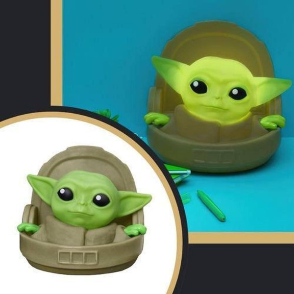 Encontraproduto.com.br - Luminária Usare The Child Star Wars 27cm Bivolt Verde (MP)