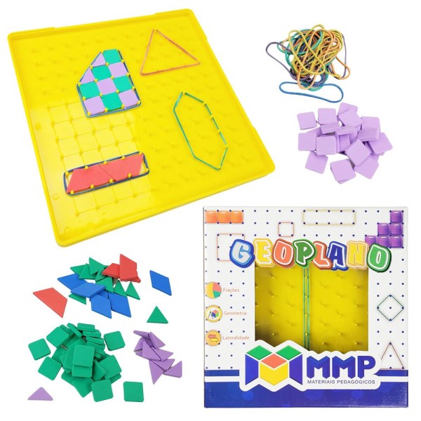 Geoplano Quadrado E Triangular Com Áreas Material Pedagógico