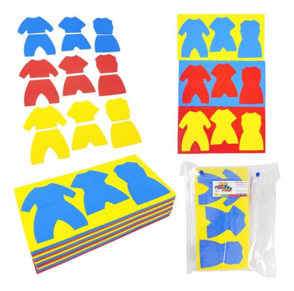 Kit Roupinhas Em EVA Aluno Material Pedagógico Didático MMP