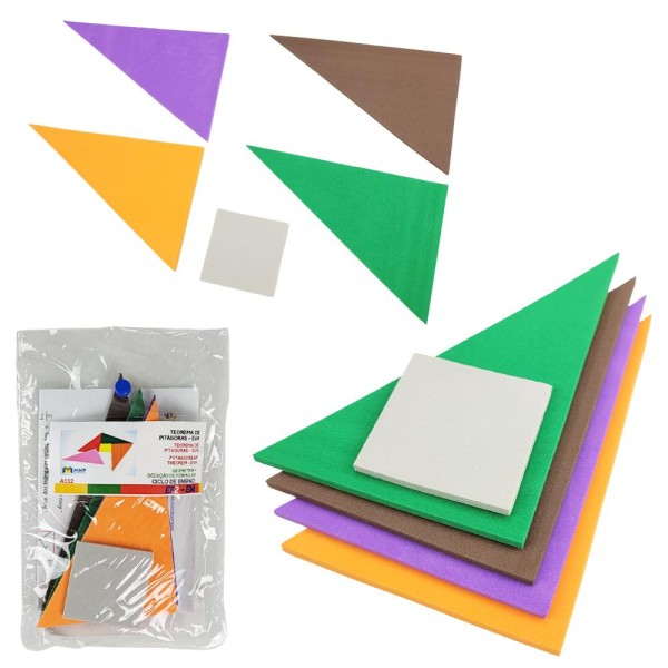 Encontraproduto.com.br - Teorema de Pitágoras Em EVA Material Pedagógico Didático MMP