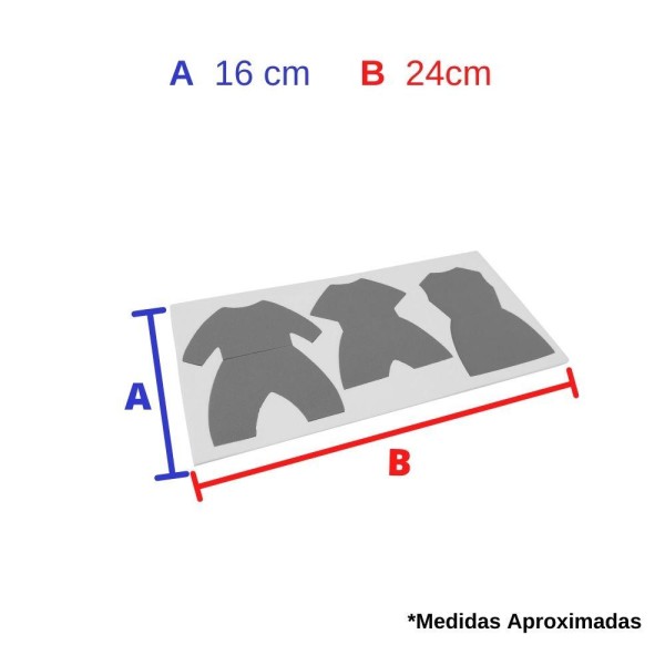 Encontraproduto.com.br - Kit Roupinhas EVA Imantado Professor Material Pedagógico MMP