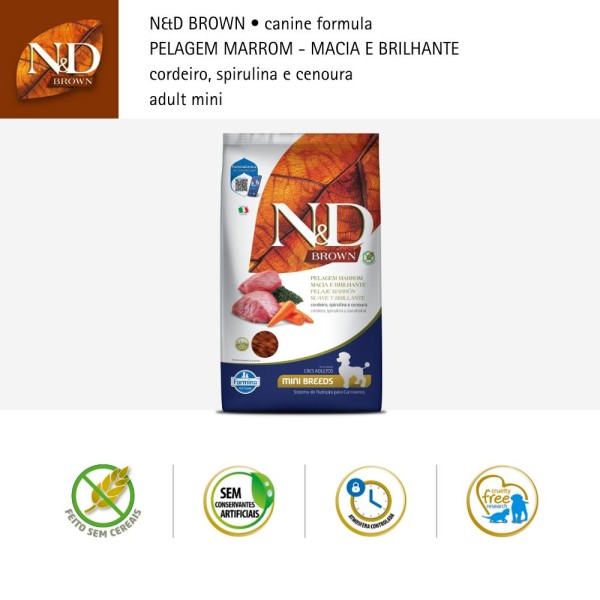 Encontraproduto.com.br - Ração N&D Brown Cães Adultos Mini