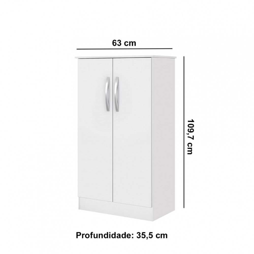 Encontraproduto.com.br - Sapateira 2 Portas 3 Prateleira Alaska Notável Móveis