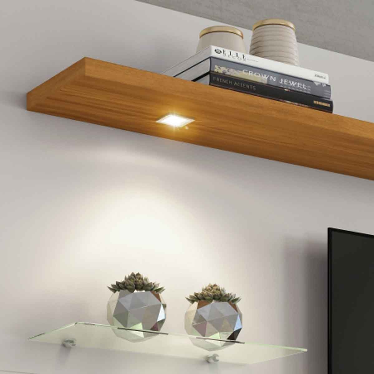 Encontraproduto.com.br - Painel para TV até 60 Polegadas 1 Porta Led NT 1115 Notável Off WhiteFreijó Trend