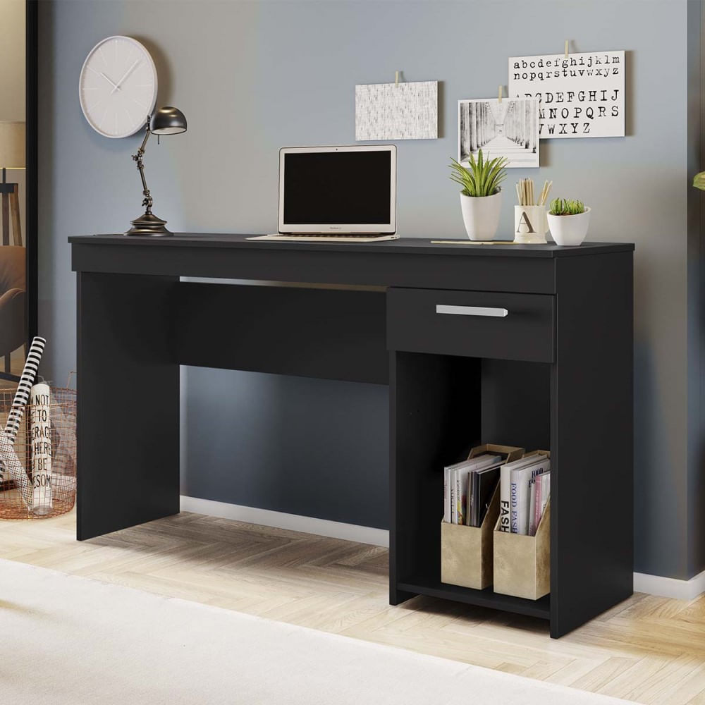 Encontraproduto.com.br - Mesa para Computador Notável Office NT2070 com Gaveta - Preto
