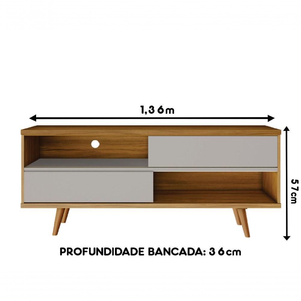 Encontraproduto.com.br - Rack para Tv até 50 Polegadas 2 Portas NT1180 Notável Móveis