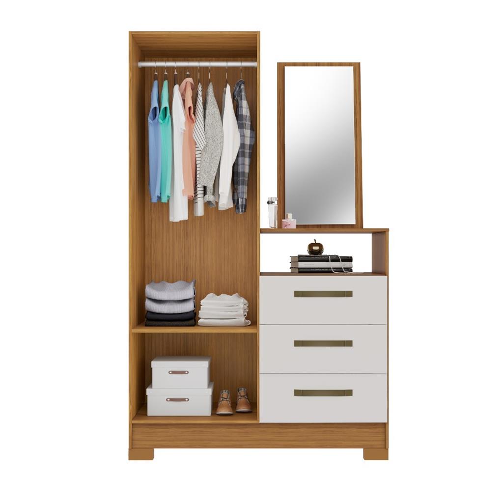 Encontraproduto.com.br - Cômoda 2 Portas 3 Gavetas Espelho NT5165 Notável Móveis