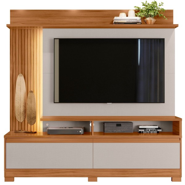 Encontraproduto.com.br - Home NT1295 Notável com LED - Freijó/Off White