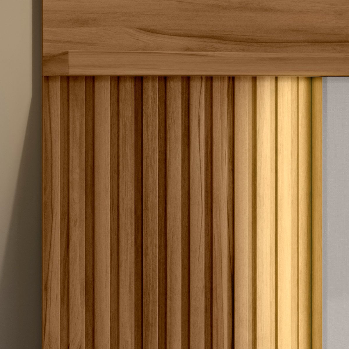 Encontraproduto.com.br - Home NT1295 Notável com LED - Freijó/Off White