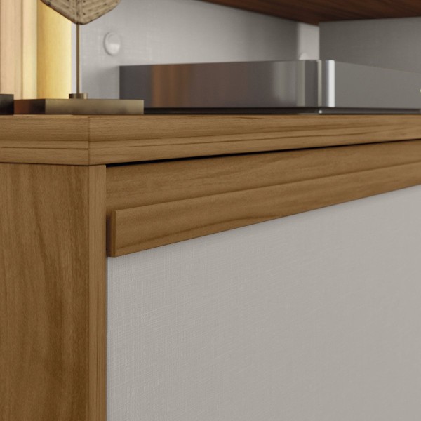 Encontraproduto.com.br - Home NT1295 Notável com LED - Freijó/Off White