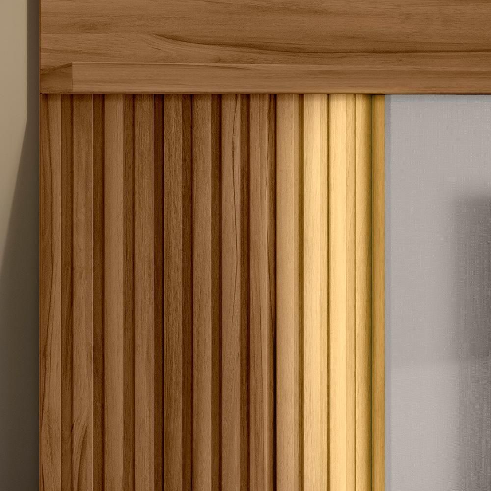 Encontraproduto.com.br - Home NT1295 Notável com LED - Freijó/Off White