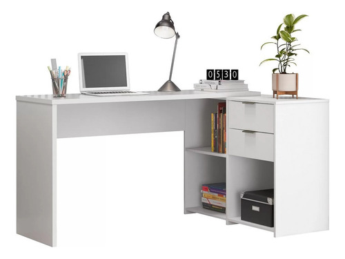 Encontraproduto.com.br - Mesa Para Computador Com 2 Gavetas Office Nt2060 Notável Freijó