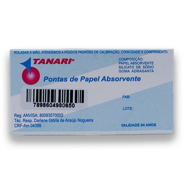 Encontraproduto.com.br - Cone De Papel Absorv Cell Pack Com 120 - Tanari
