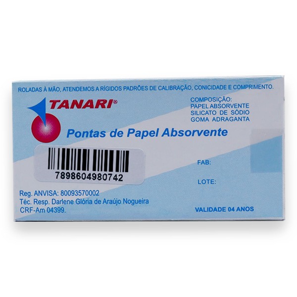 Encontraproduto.com.br - Cone De Papel Absorv Cell Pack Com 120 - Tanari
