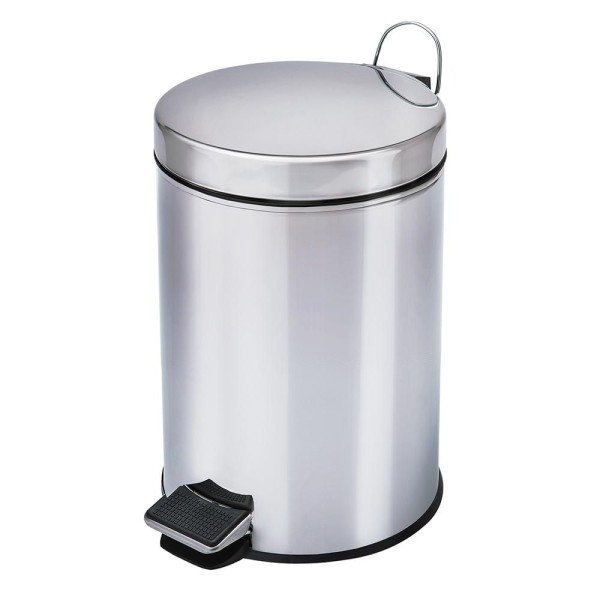 Encontraproduto.com.br - Lixeira com Tampa 12 Litros em Inox Travel Max MBBA012