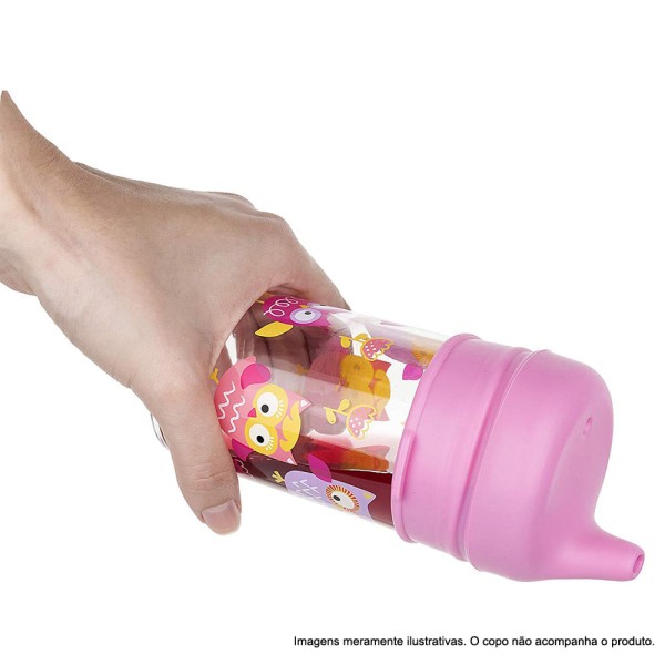 Encontraproduto.com.br - Tampa para Copo - Silicone - Rosa - KaBaby