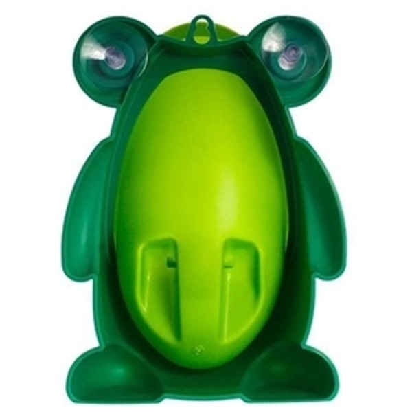 Encontraproduto.com.br - Mictório Infantil Criança Sapinho Desfralde 2 Em 1 Acima de 3 Anos Stand Up Verde K Baby