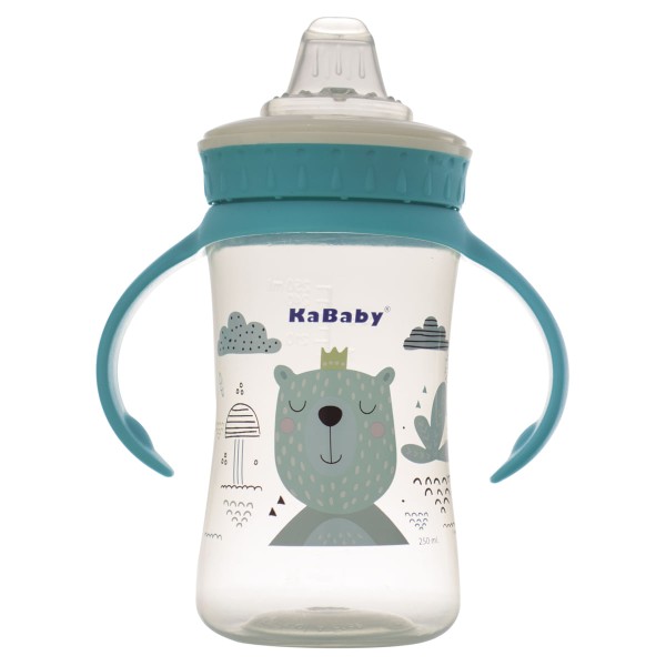 Encontraproduto.com.br - Copo Com Bico De Silicone E Alças De 250ml