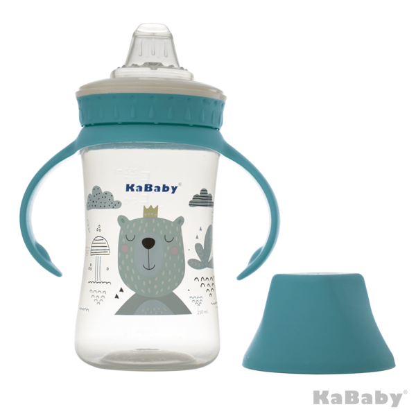 Encontraproduto.com.br - Copo Com Bico De Silicone E Alças De 250ml