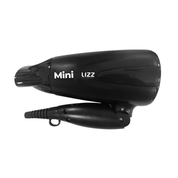 Secador Mini Preto 1200W Dobravel Bivolt - Lizz