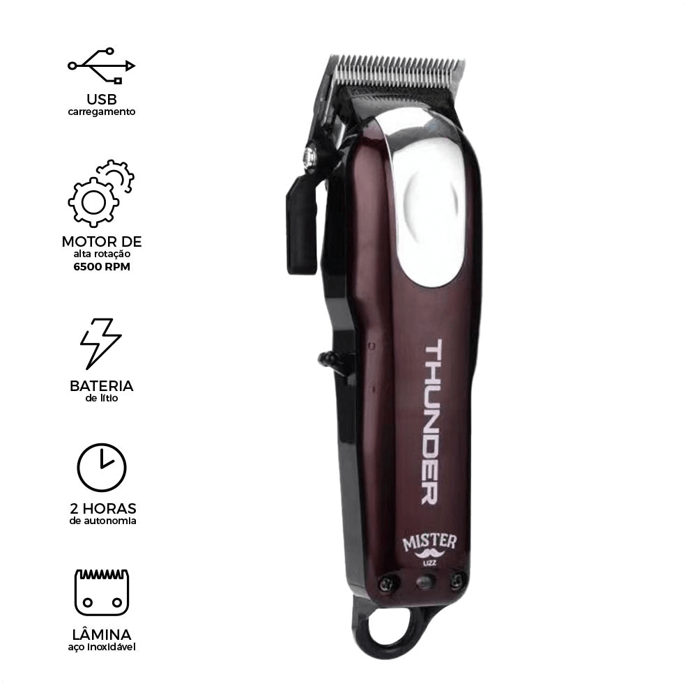Encontraproduto.com.br - Máquina de Corte Lizz Mister Thunder Sem Fio