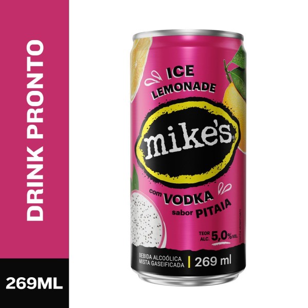 Encontraproduto.com.br - Bebida Mista Alcoólica Pitaia Mike´s Hard Lemonade Lata 269ml