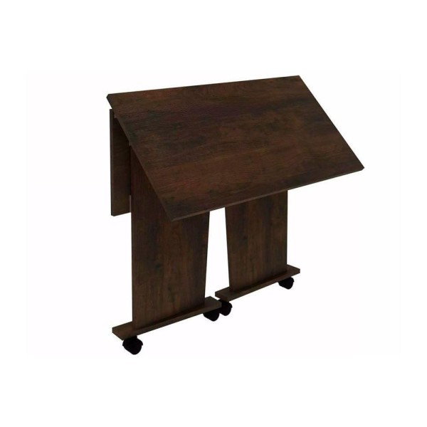 Encontraproduto.com.br - Mesa Dobrável com Rodízios - Branco