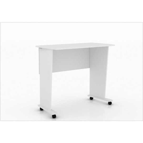 Encontraproduto.com.br - Mesa Dobrável com Rodízios - Branco