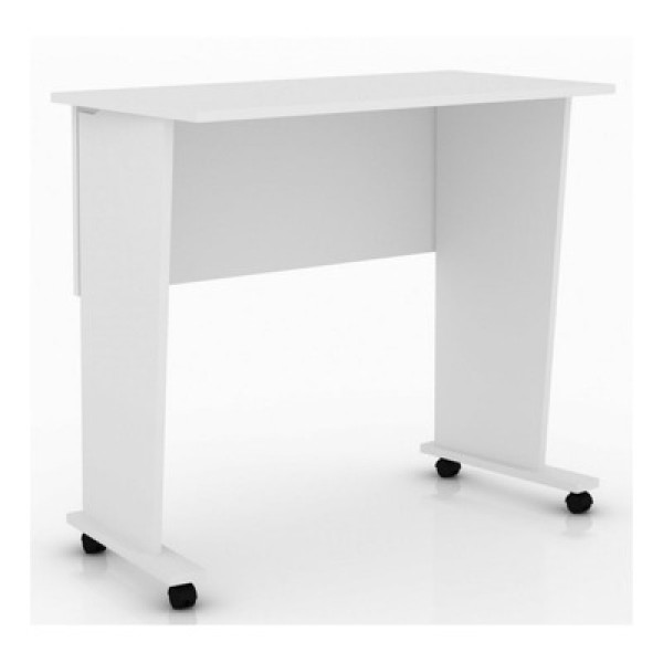 Encontraproduto.com.br - Mesa Dobrável com Rodízios - Branco