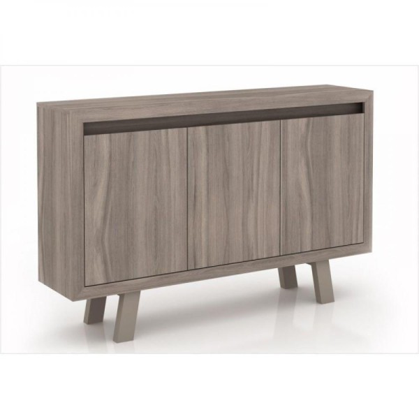 Encontraproduto.com.br - Balcão Para Escritório Com 3 Portas Carvalho-fendi