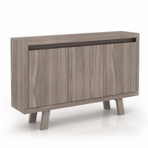 Encontraproduto.com.br - Balcão Para Escritório Com 3 Portas Carvalho-fendi