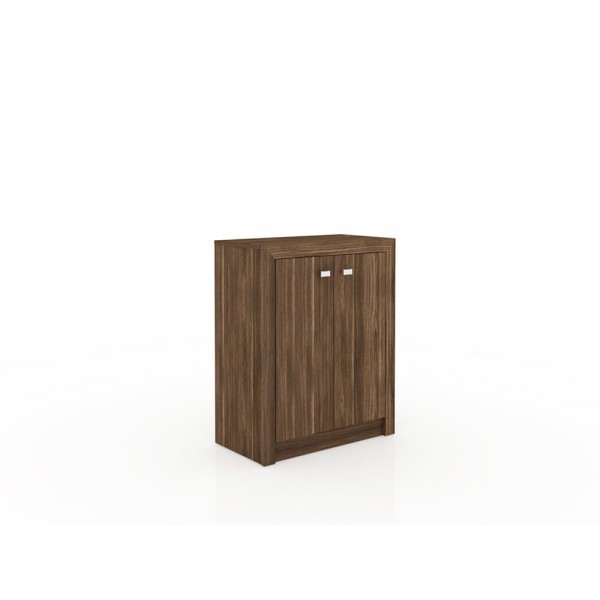 Encontraproduto.com.br - Balcão de Escritório ME4103 c/ 2 Portas Nogal - Tecno Mobili