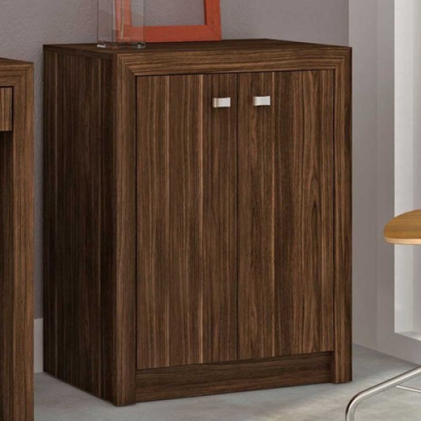 Balcão de Escritório ME4103 c/ 2 Portas Nogal - Tecno Mobili