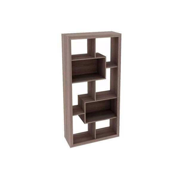 Encontraproduto.com.br - Estante para Sala E1712 c/ 2 Nichos Carvalho - Tecno Mobili