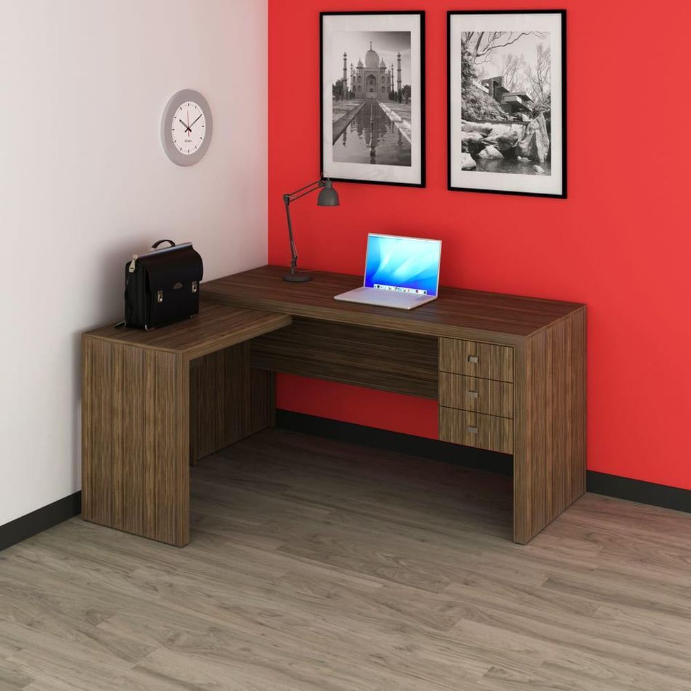 Encontraproduto.com.br - Mesa Para Escritório Nogal