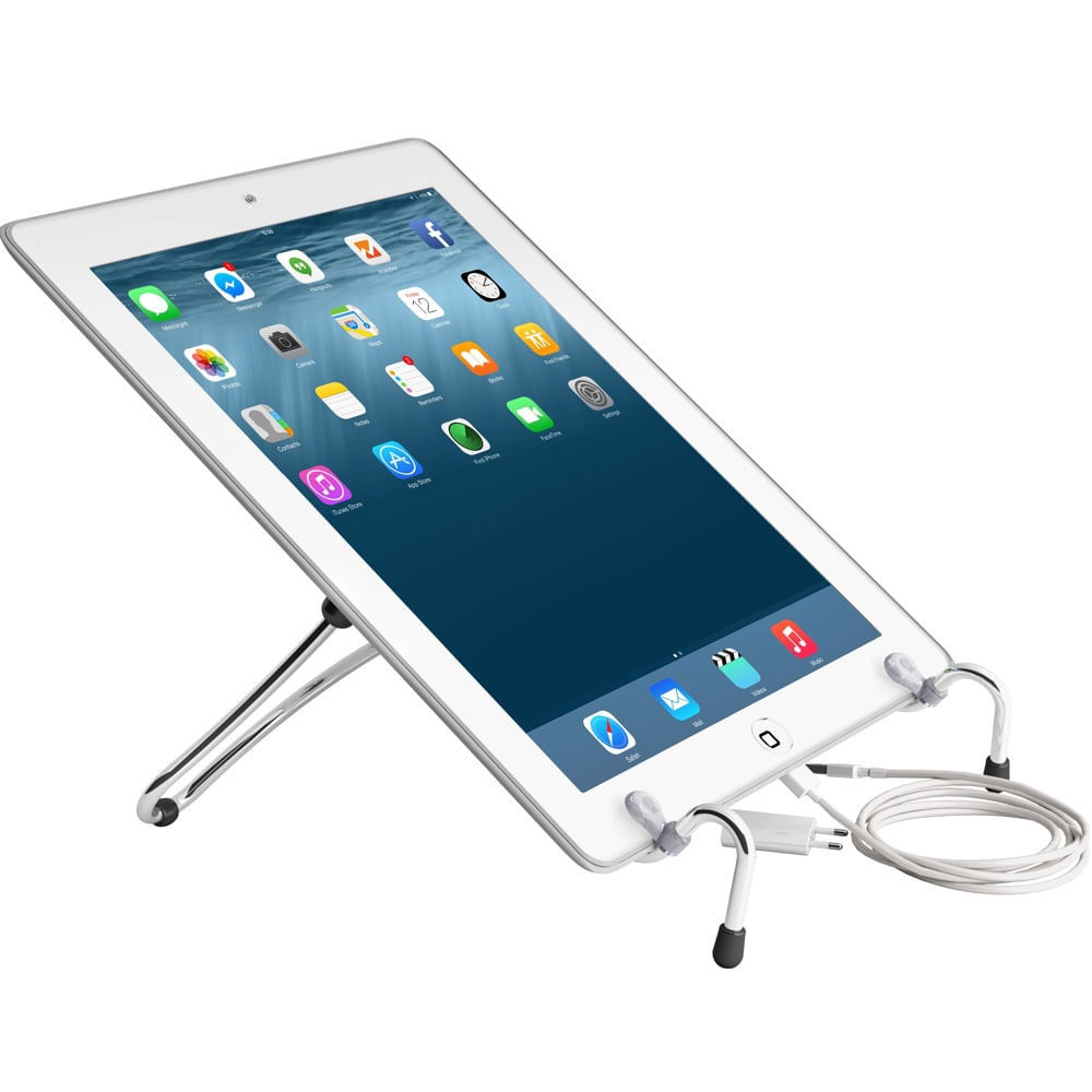 Encontraproduto.com.br - Suporte para Notebook ou Tablet Octoo Uptable Ergonômico Cromado