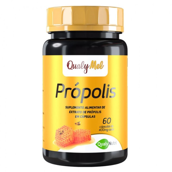 Encontraproduto.com.br - Extrato de Própolis em Cápsulas Qualy Mel c/60 Cápsulas