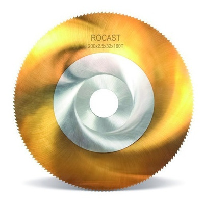 Encontraproduto.com.br - Serra Circular para Metais com Tratamento de Titânio em Aço Rápido HSS/Tin - 25 x 0,40 x 64 D Rocast 253,0003