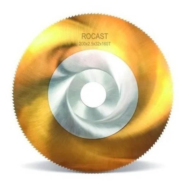 Encontraproduto.com.br - Serra Circular para Metais com Tratamento de Titânio em Aço Rápido HSS/Tin - 315 x 6,00 x 160 D Rocast 253,0122