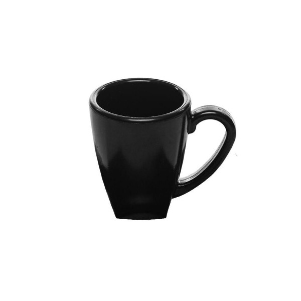 Encontraproduto.com.br - Xícara Elegance Para Café 80ml Preta Em Policarbonato Linha Profissional Cook Vem