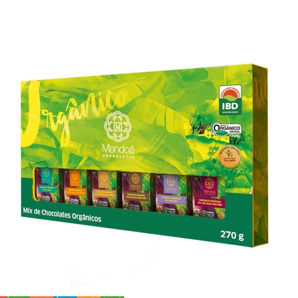 Encontraproduto.com.br - Mix de Chocolates Orgânicos Mendoá 270g