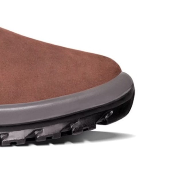 Encontraproduto.com.br - Bota/Botina De Seguranca De Amarrar 3 Gomos Nobuck Sem Bico Cafe Tam. 41 - Cp092/41 - Crival