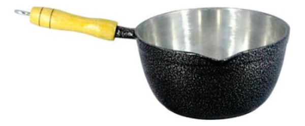 Encontraproduto.com.br - Caçarola Alumínio Craqueada sem Tampa Preta 16cm