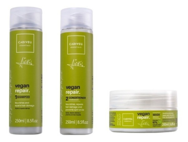 Kit Cadiveu Vegan Repair By Anitta Home Care - 3 Produtos