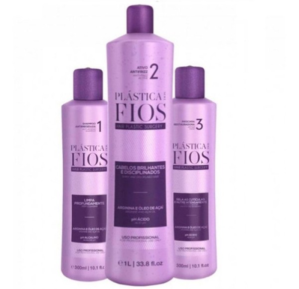 Shampoo + Mascara + Selagem Plástica Para Fios Cadiveu 1600ml