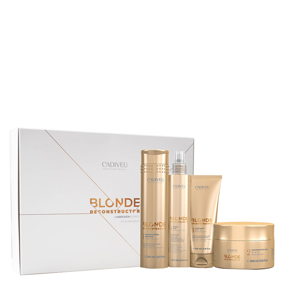 Kit Tratamento Cadiveu Blonde Reconstructor Home Care